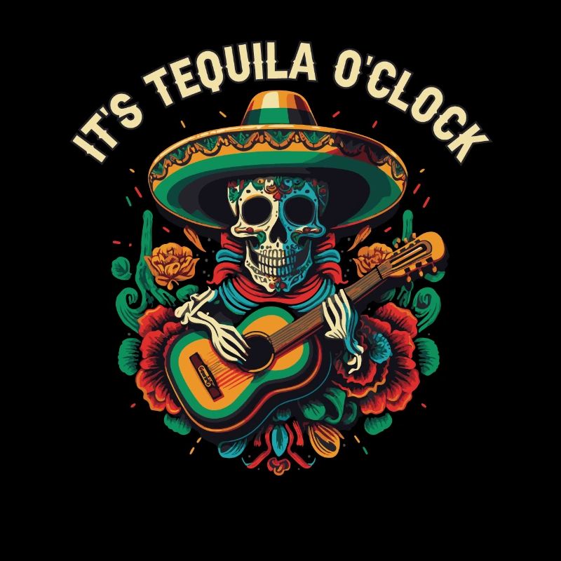It's Tequila Oclock Alcoholic Tequila Drinker