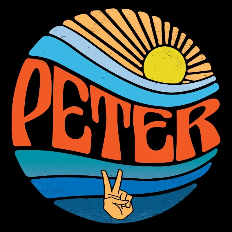 Peter Shirt Vintage Sunset Peter Groovy Tie Dye