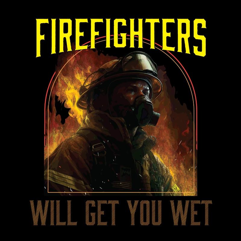 Firefighters Will Get You Wet Funny Fireman
