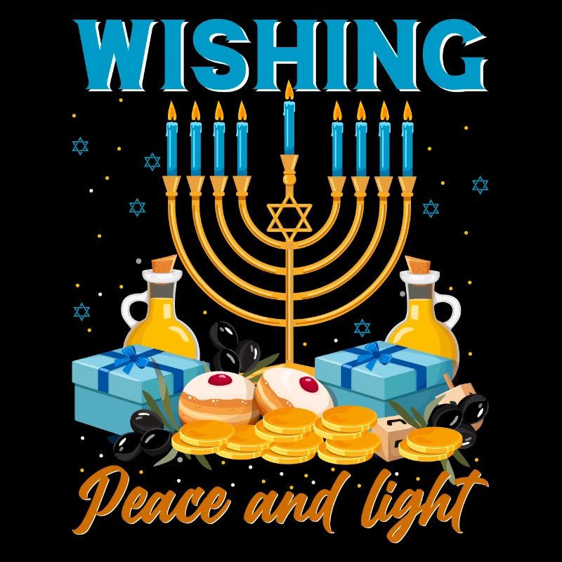 Hanoukka Hanoukka Dreidel Latkes Hanoukka