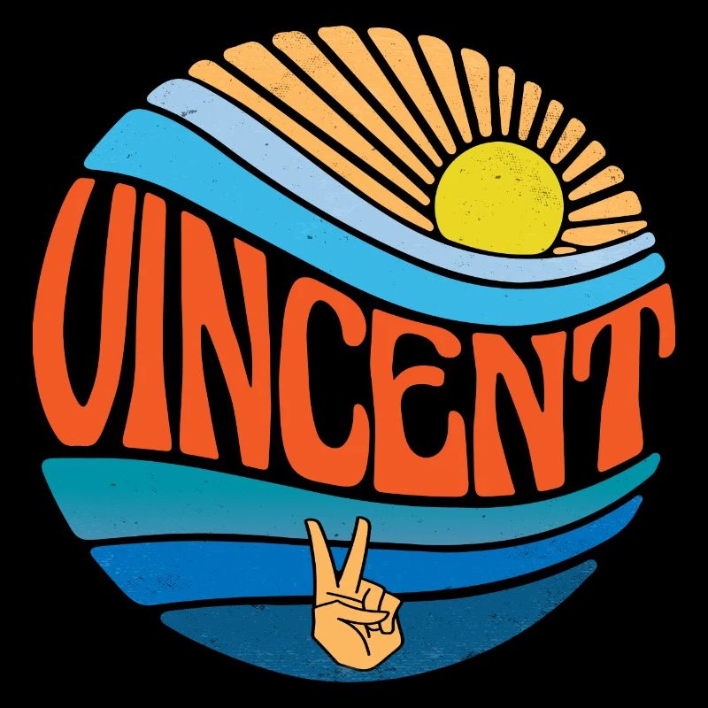 Vincent Hemd Vintage Sunset Vincent Groovy Krawatte