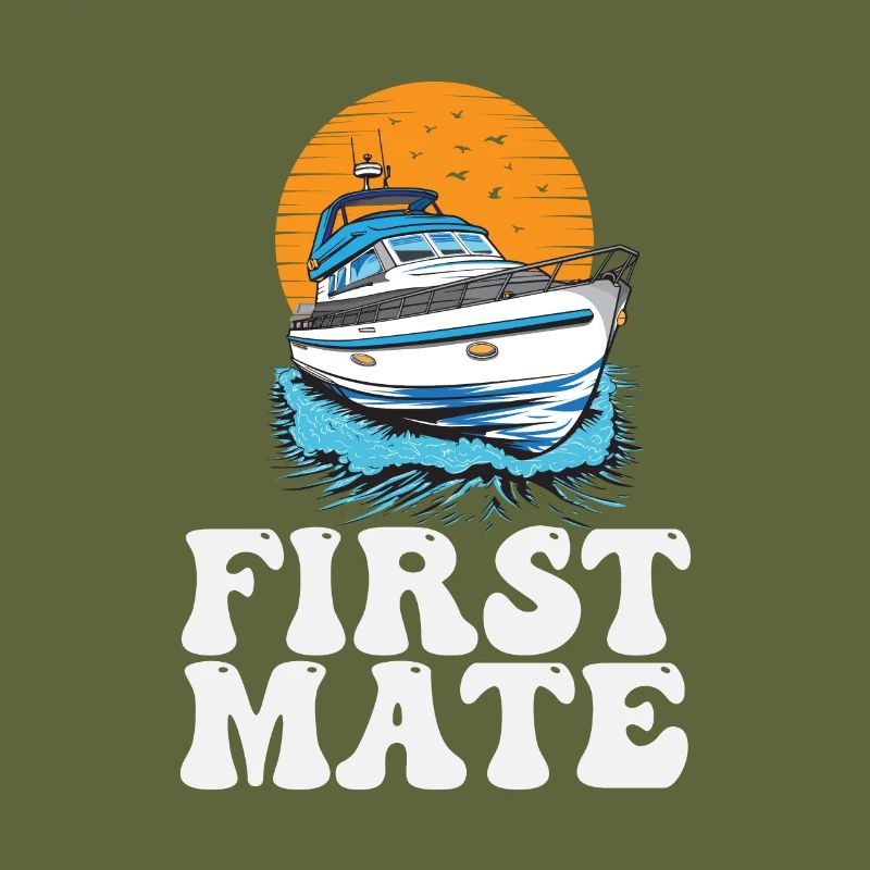 First Mate Motorboating Squad Lake Life Pontoon