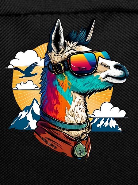 Llama with sunglasses
