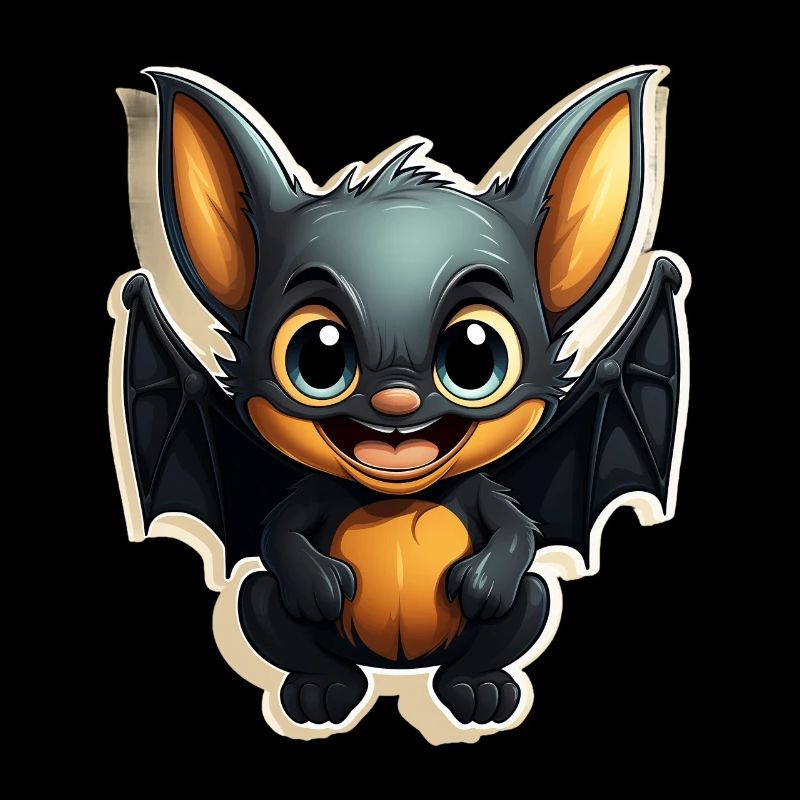 Bat Halloween I Cartoon Cute Bat