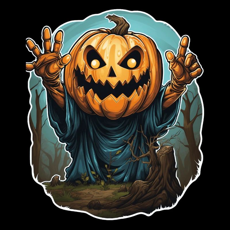 Halloween Emerging Hands Spooky Pumpkin
