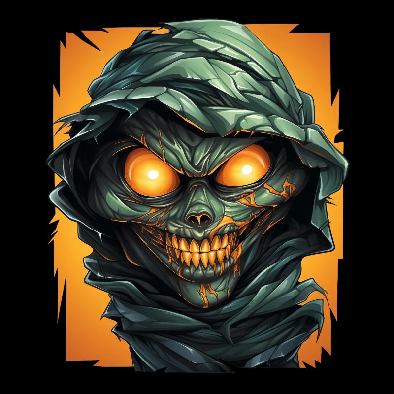 Halloween Spooky Cartoon Mummy