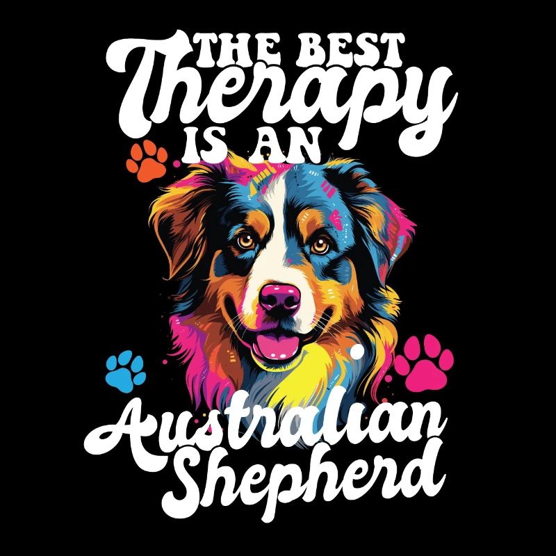 Australian Shepherd Pop Art & Dog Lover & Splash