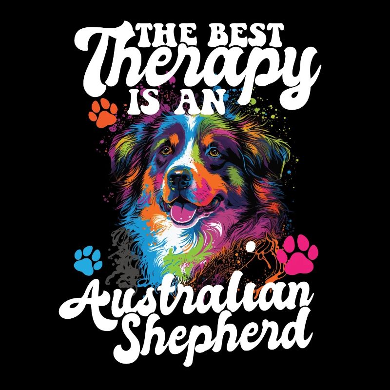 Australian Shepherd Pop Art & Dog Lover & Splash