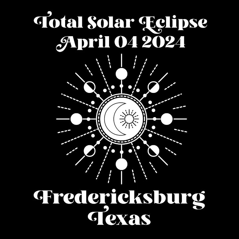Éclipse totale de Soleil 2024 Fredericksburg, Texas