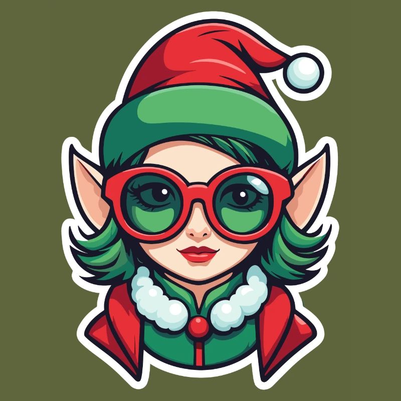 Elf Christmas Drawing