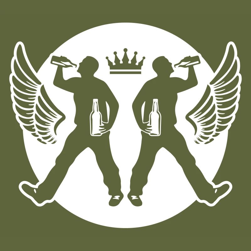 Drinking Bier Silhouette