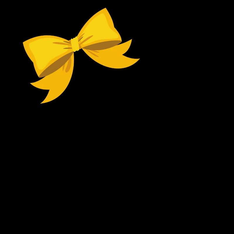 Letter o yellow bow