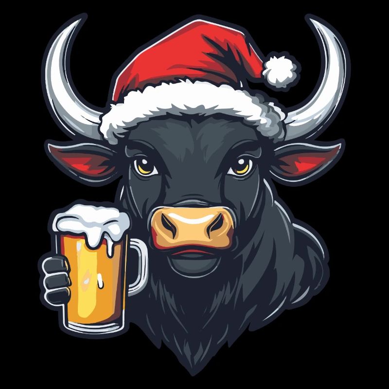 Stier Weihnachten Bier