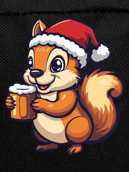 Squirrel Christmas Beer