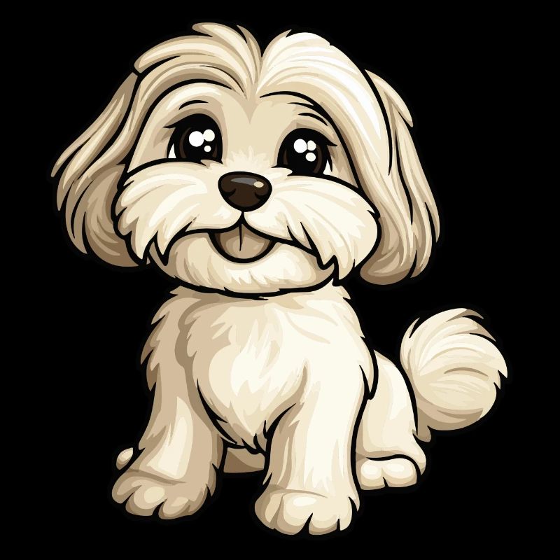 Havanese Hund Comic Baby