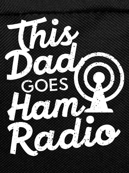 This dad loves ham radio