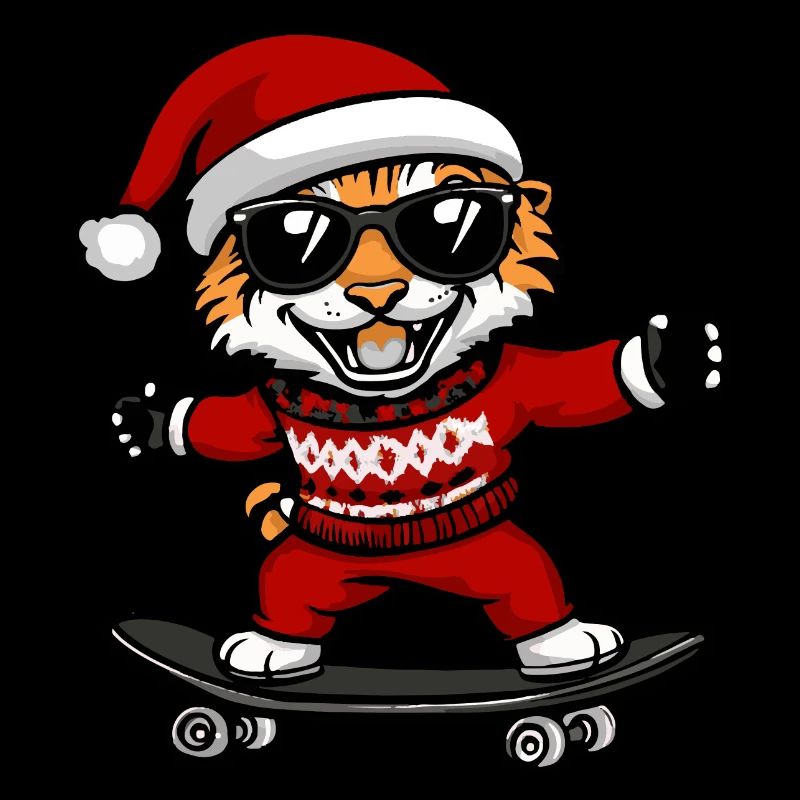 Tiger Christmas Funny