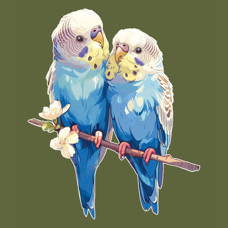 Budgie pair