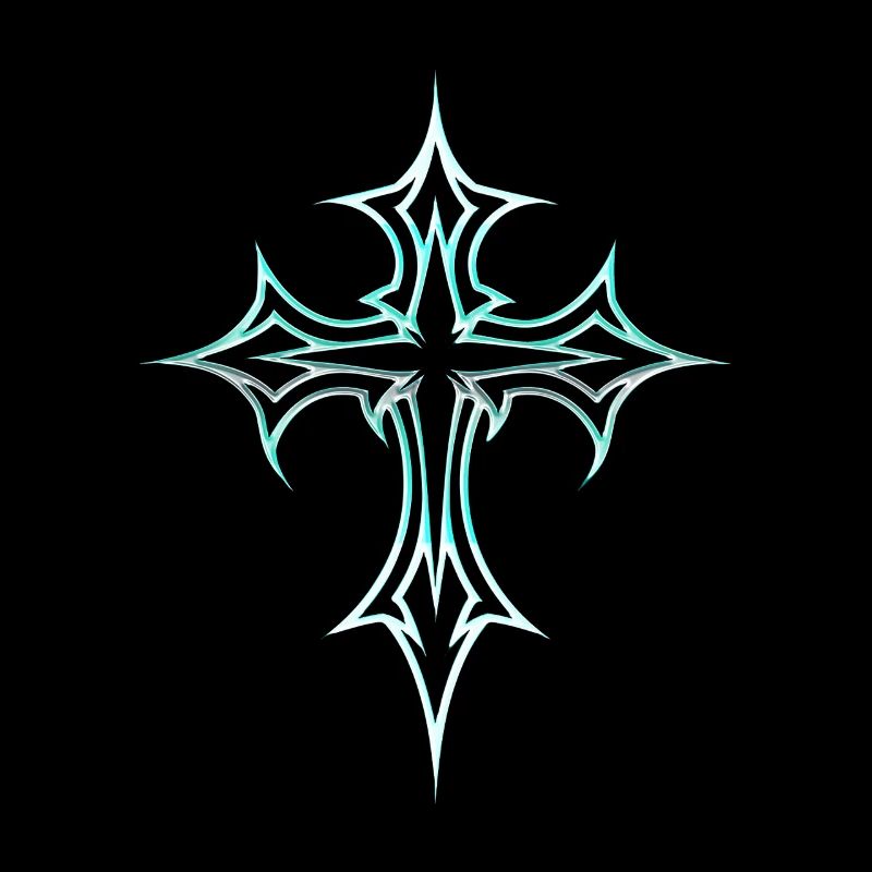 Goth Cross Y2K Emo Cross Gothic Aesthetic Tribal