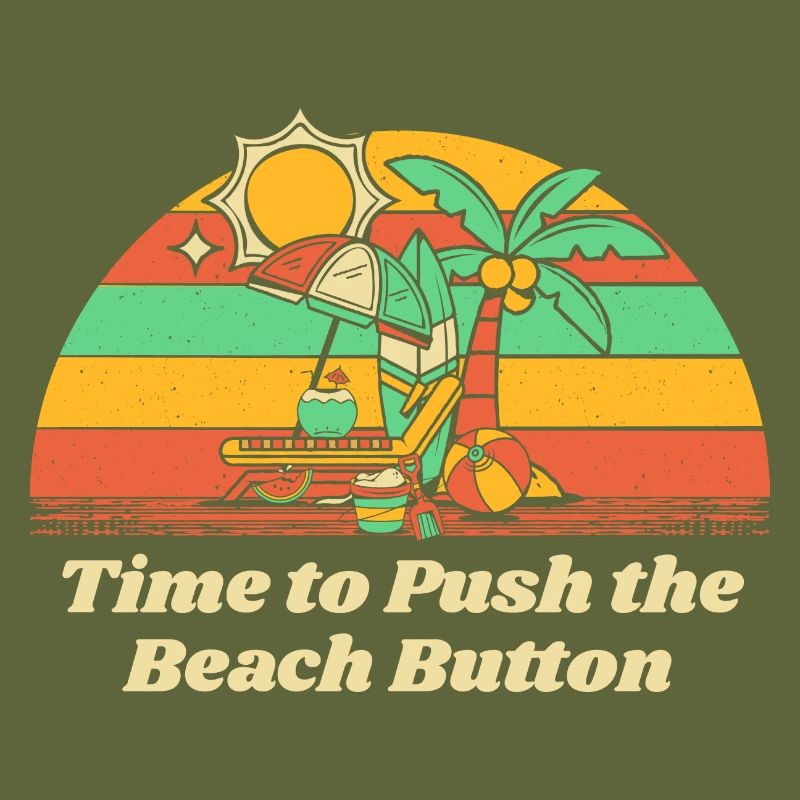 Il est temps d’appuyer sur le bouton de plage Vacances d’été