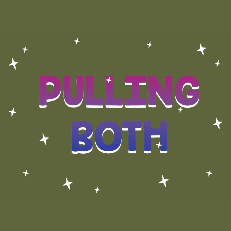 Pulling Both Bisexual LGBTQ Bi Pride Couples Funny