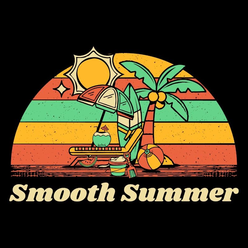 Smooth Summer Vacation Beach Trip Ocean Funny