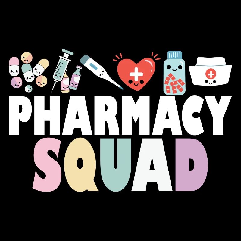 Pharmacy Squad Pharmacist Life Pharmacology
