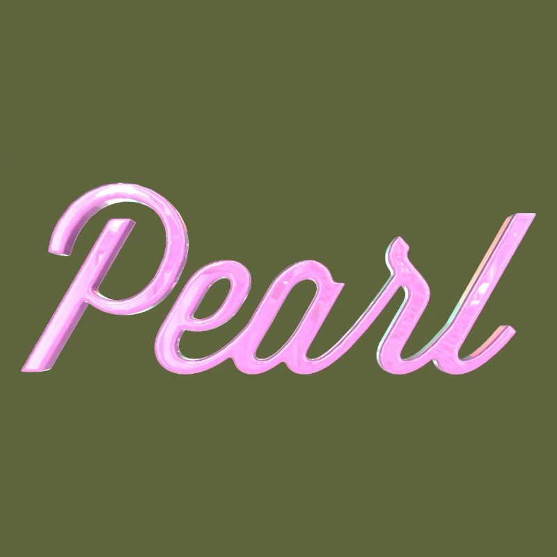 Pearl Stylized Text