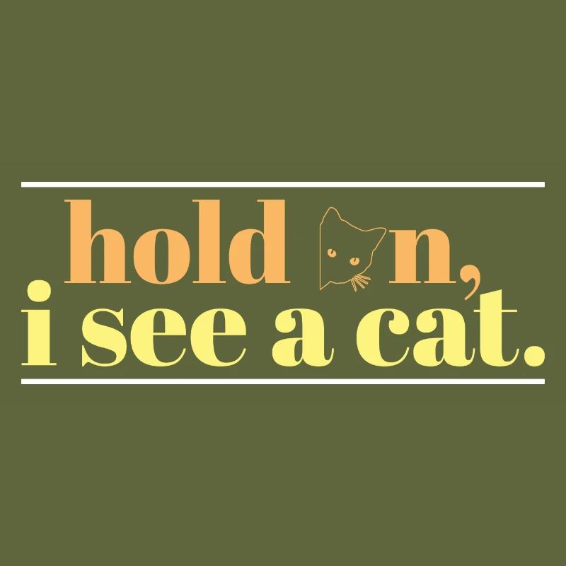 Hold On I See A Cat Cute Black Cat Paw Kitty Cat