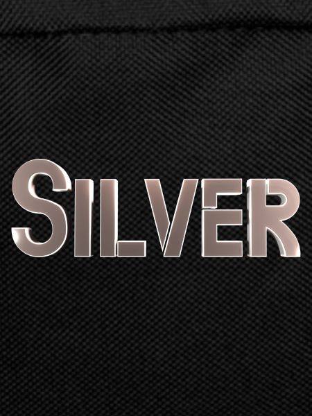 Silber stilisierter Text