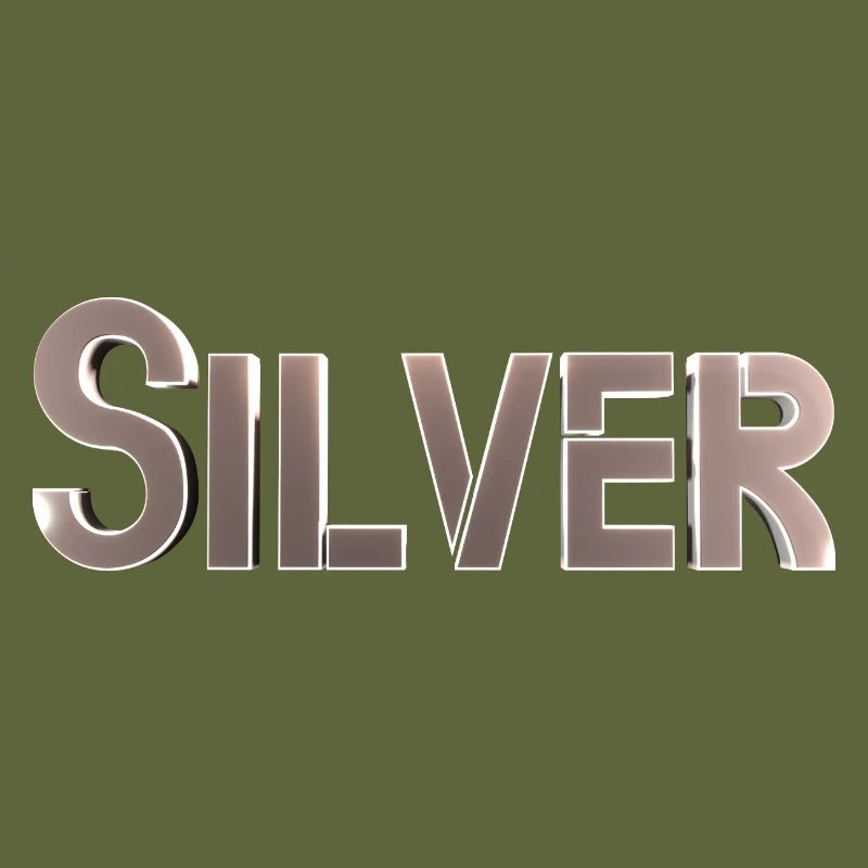 Silver Stylized Text