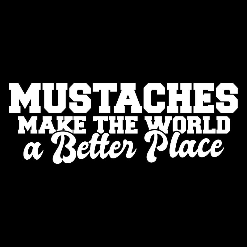 Handlebar Mustache Make The World A Better Place