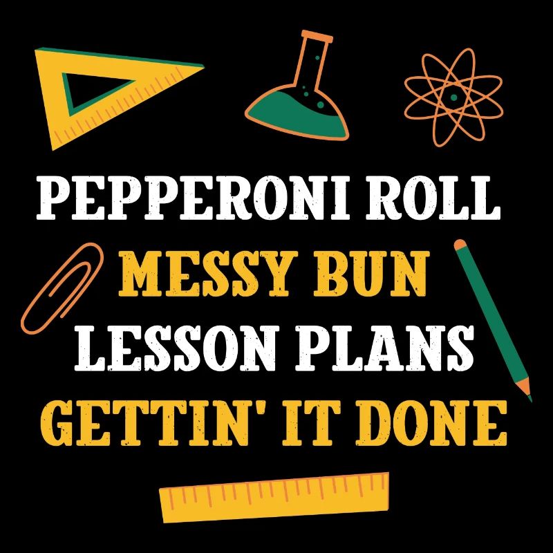 Pepperoni Roll Messy Bun Plans de leçon Drôle