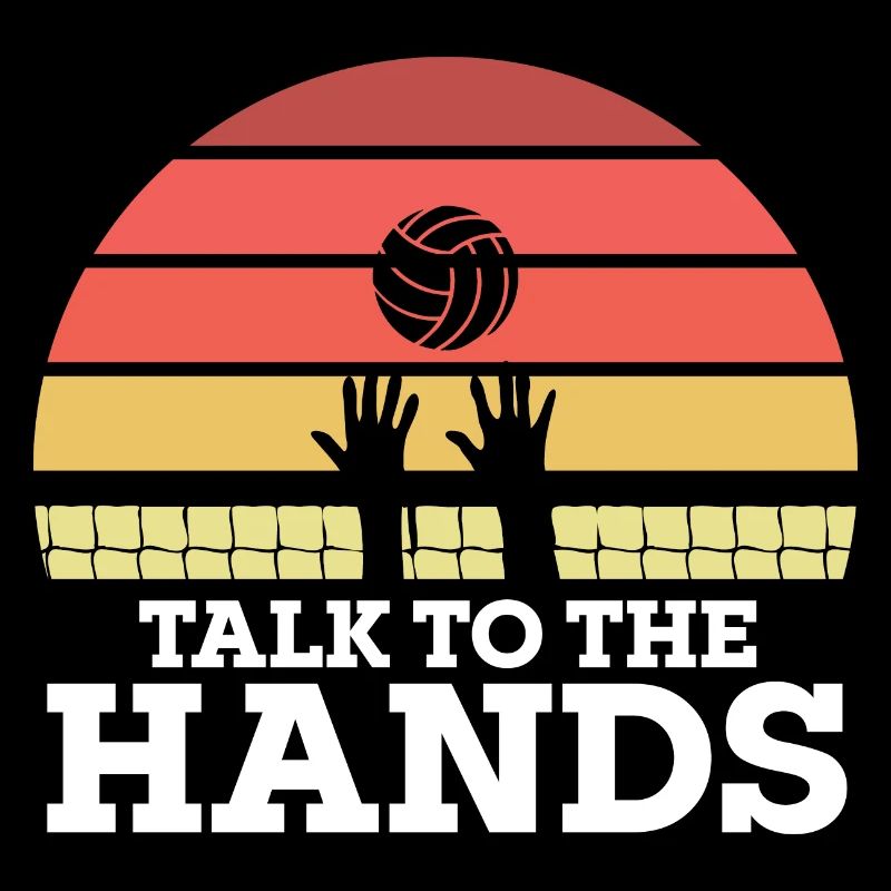 Talk To The Hands Funny Volleyball Player