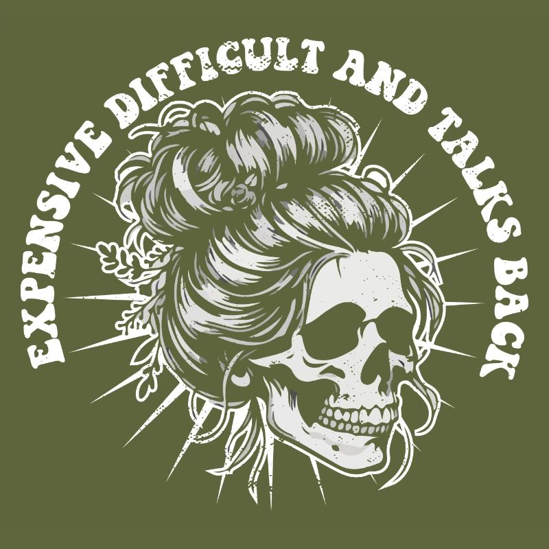 Skeleton Messy Bun Expensive Difficult And Talks