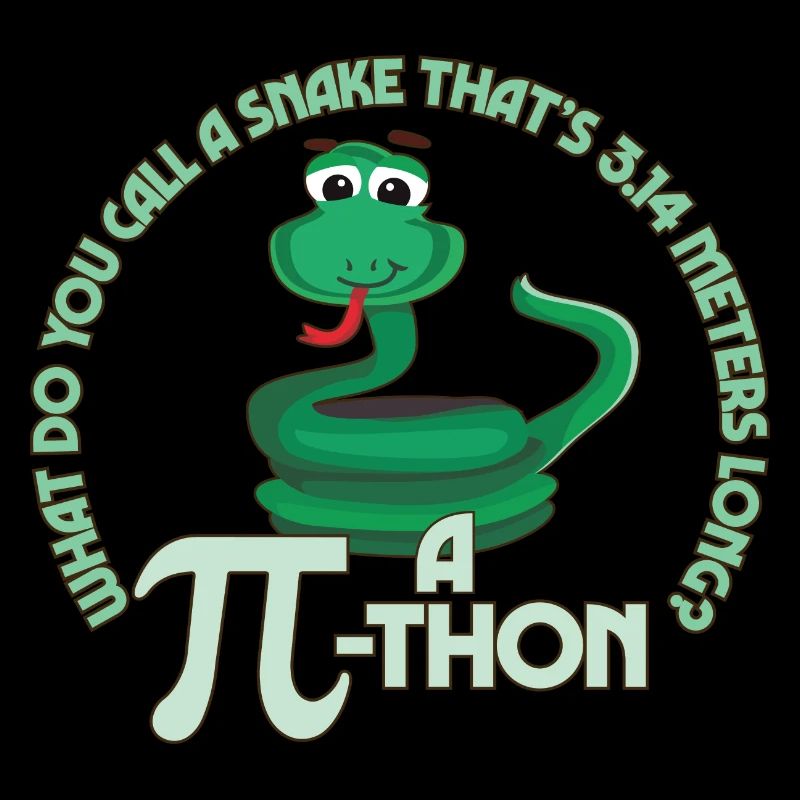 Math Pun Pi-thon Funny Snake Mathematics Meme