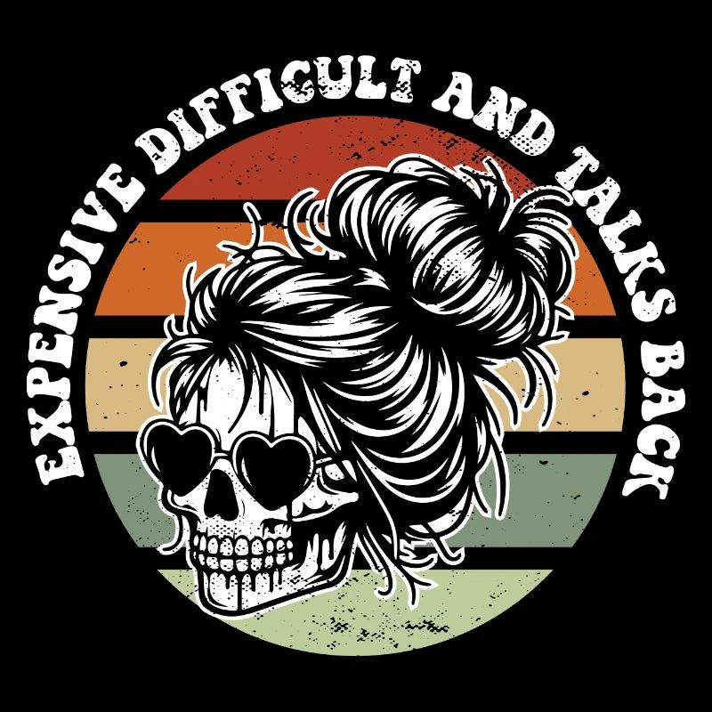 Skeleton Messy Bun Expensive Difficult And Talks