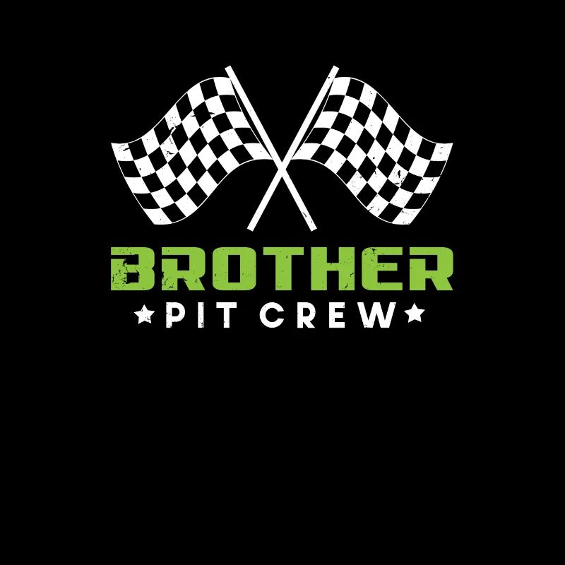 Cadeau d'anniversaire de course de voiture drôle de frère Pit Crew