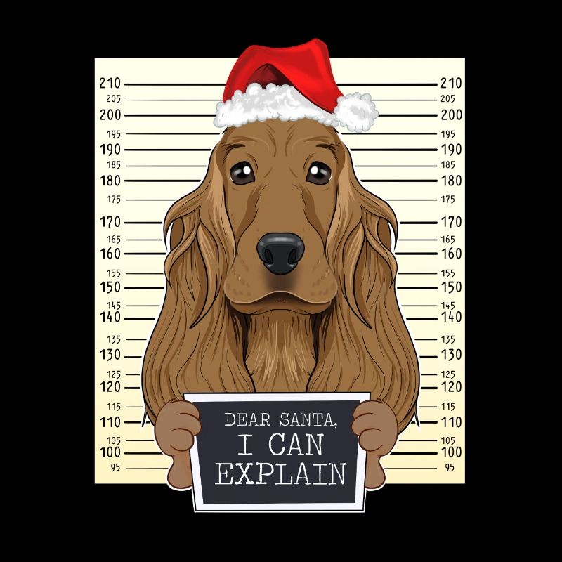 Cher Père Noël, je peux expliquer Cocker Spaniel Noël
