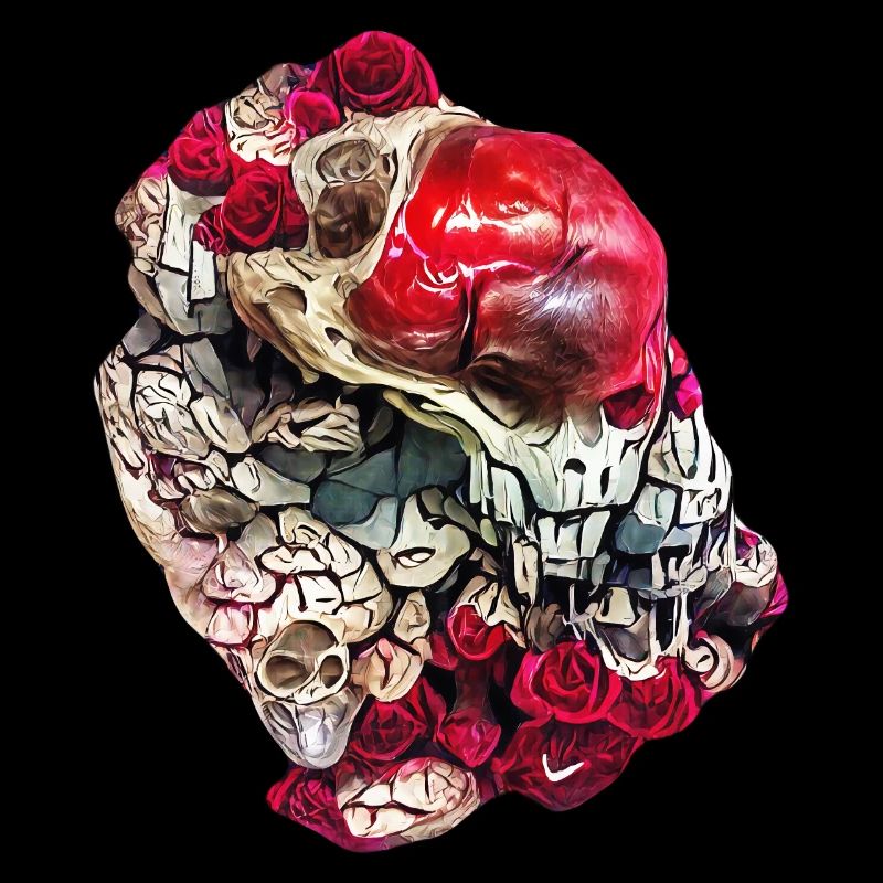 Roses Skull