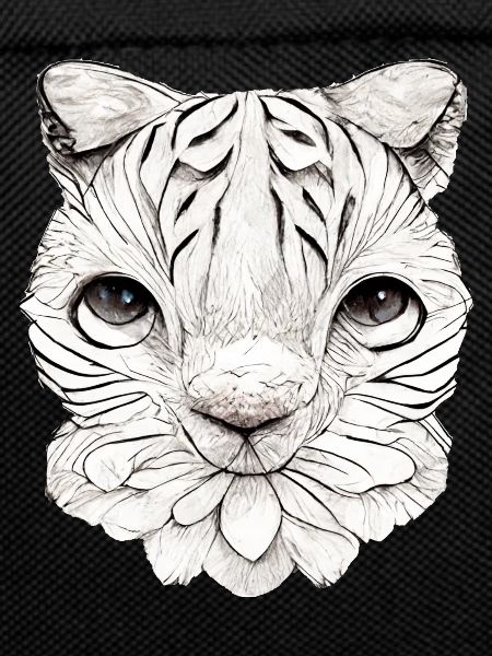 Little cat in comic style