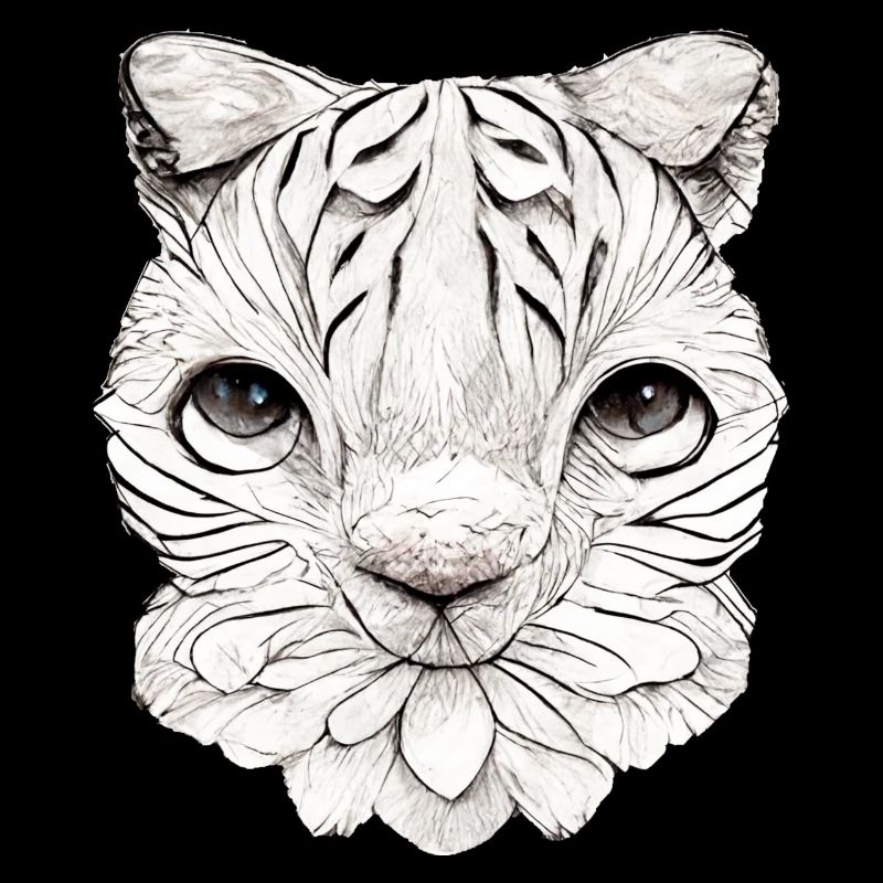 Kleine Katze im Comic Style