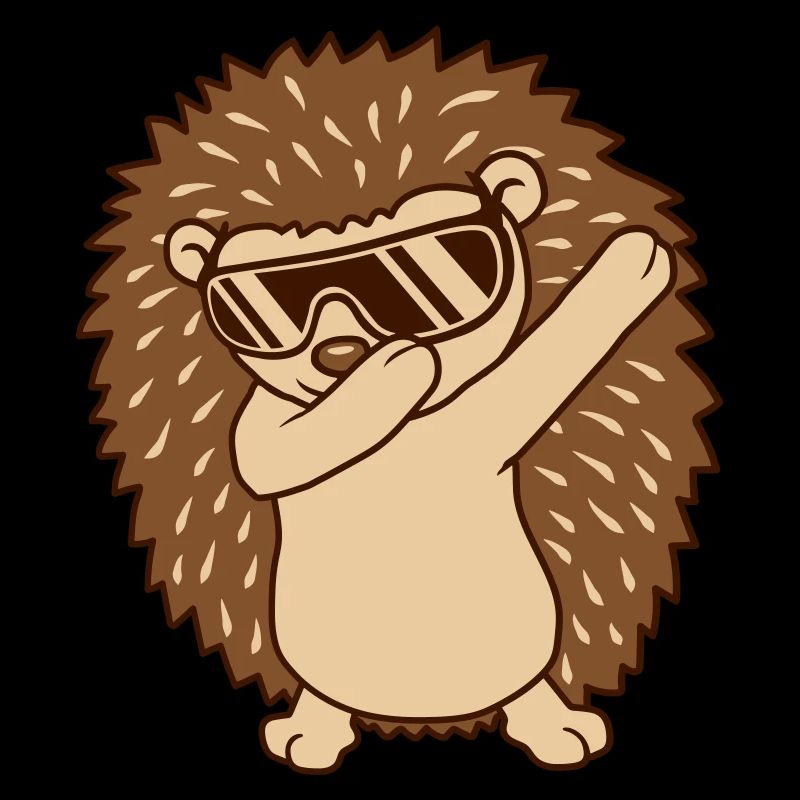 Lustiger dab dance Igel