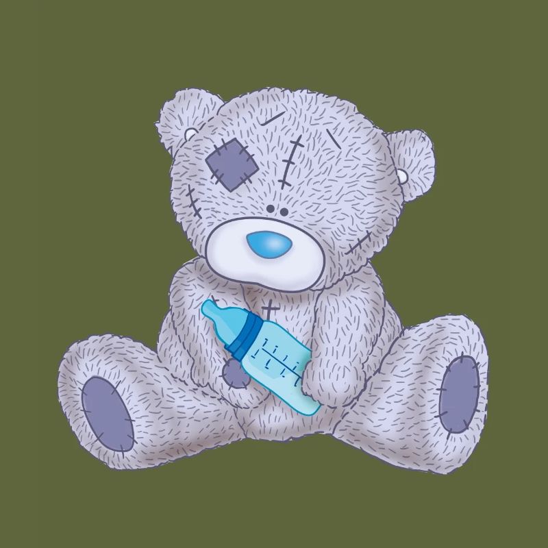 Lila Teddybär