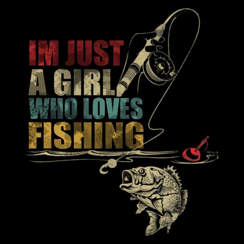 Ich bin nur ein Mädchen, dass Fischen liebt