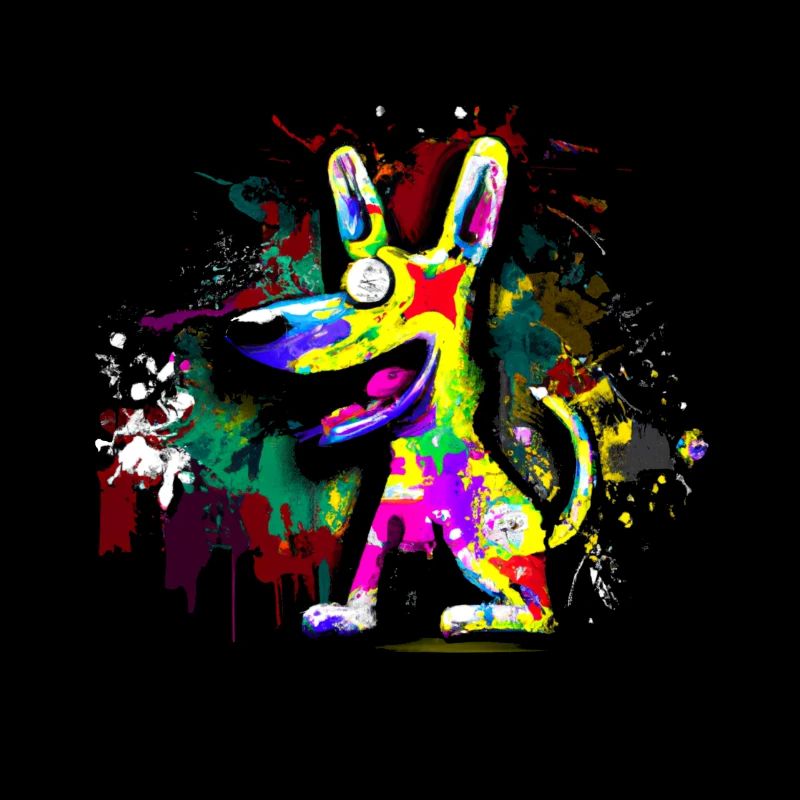 Graffiti Hund