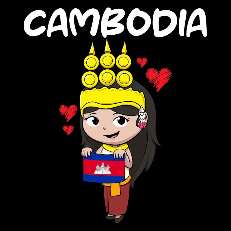 Cambodia Flag Dance Khmer Apsara I Gift