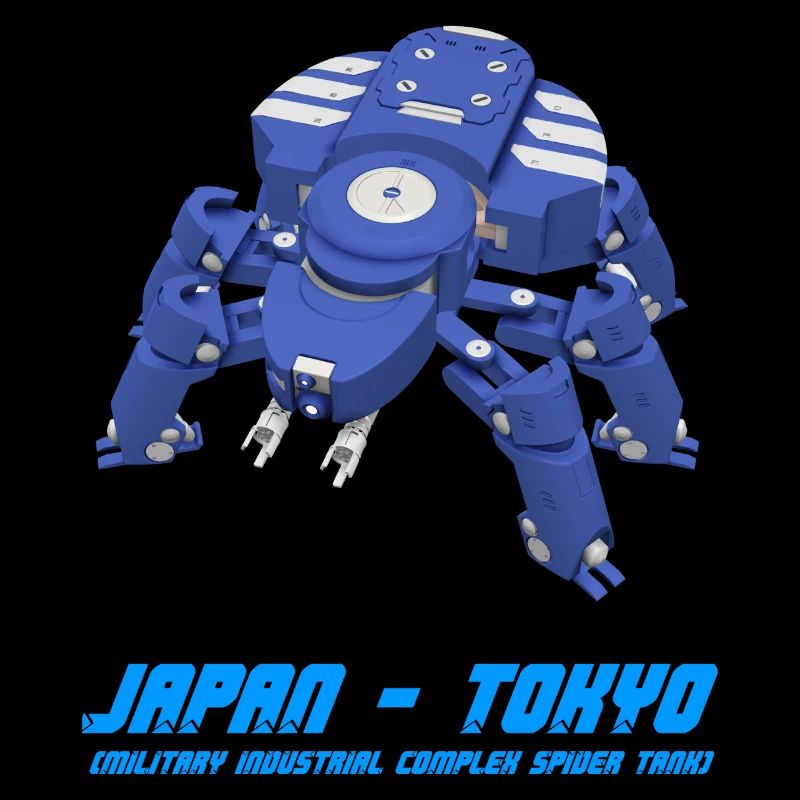 Cyberpunk Anime Ghost dans le Shell Spider Tank Pro