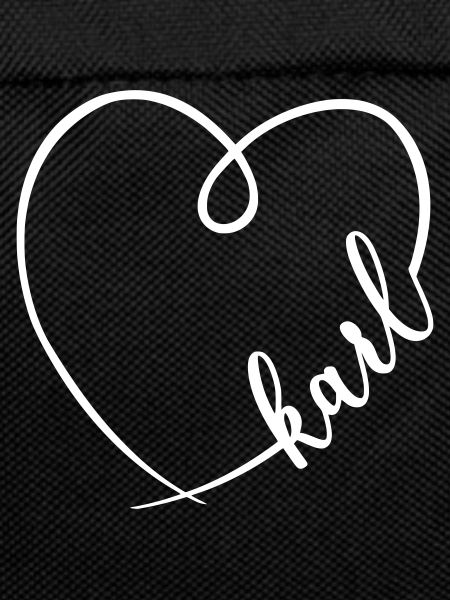 Karl Name Calligraphy Heart
