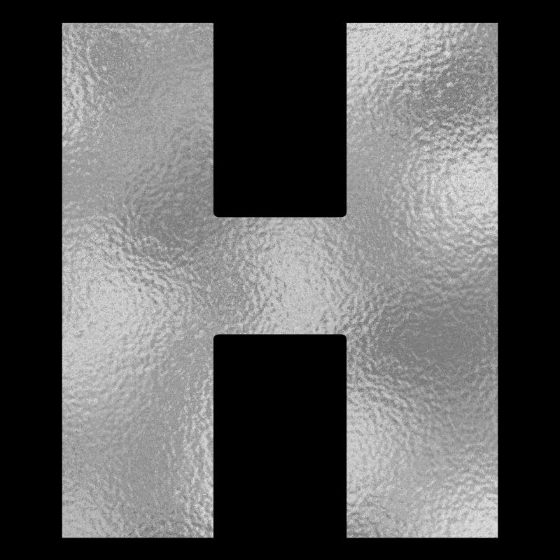 Buchstabe H Silber